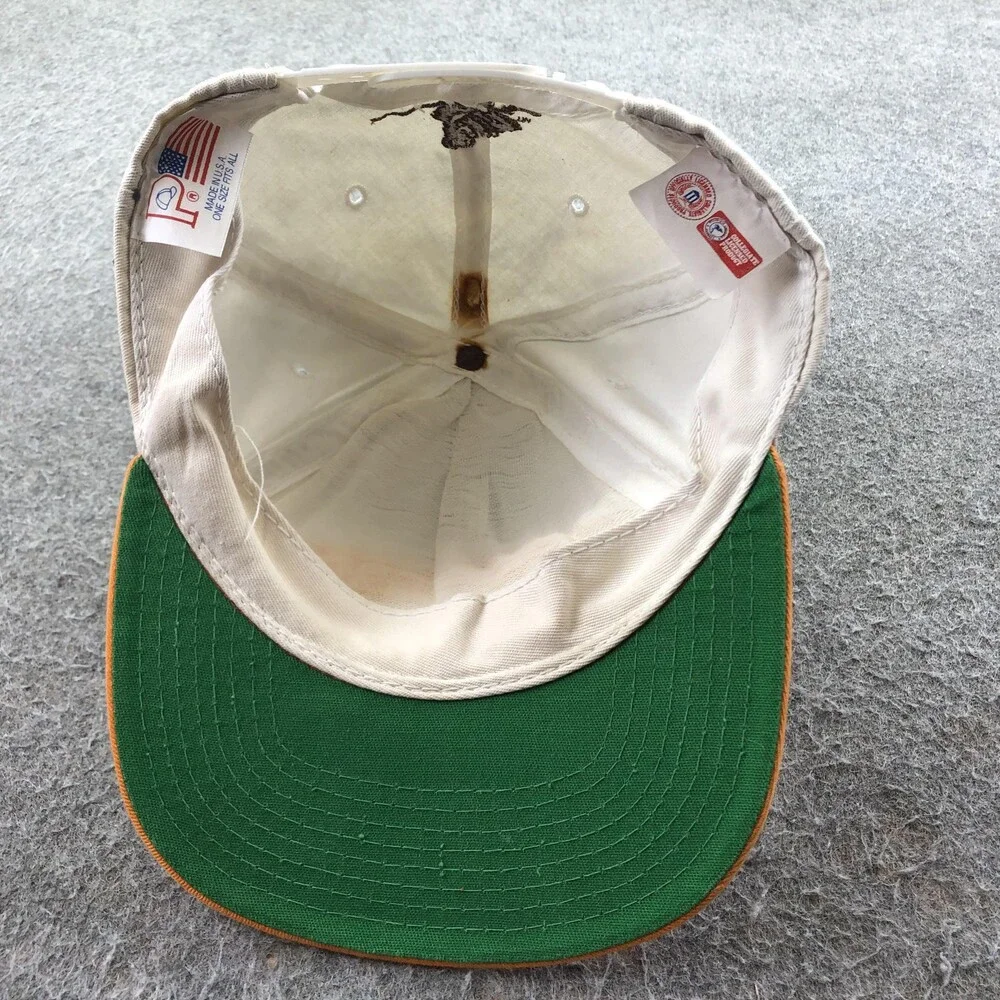 Vintage Tennessee Volunteers Hat Cap Snap Back Mens One Size White NCAA Rifleman